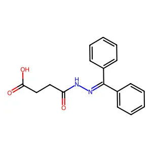 4-(2-Benzhydrylidenehydrazinyl)-4-oxobutanoate structure