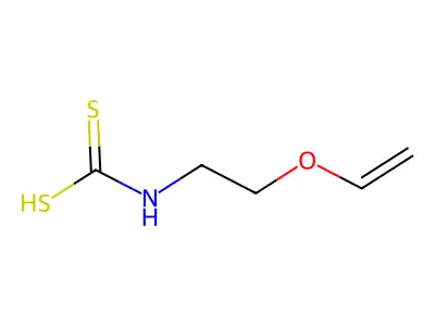 Carbamodithioic acid, [2-(ethenyloxy)ethyl]- structure