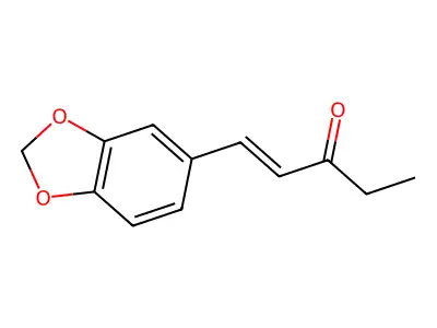 1-(3,4-Methylenedioxyphenyl)-1-pentene-3-one structure