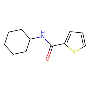 N-cyclohexylthiophene-2-carboxamide structure