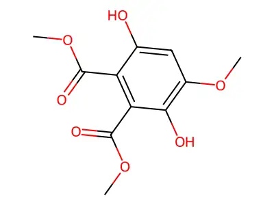 Dimethyl 3,6-dihydroxy-4-methoxyphthalate structure