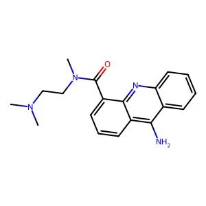 4-Acridinecarboxamide, 9-amino-N-(2-(dimethylamino)ethyl)-N-methyl- structure