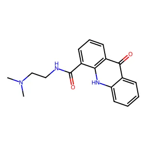 4-Acridinecarboxamide, 9,10-dihydro-N-(2-(dimethylamino)ethyl)-9-oxo- structure