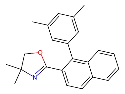 2-[1-(3,5-dimethylphenyl)naphthalen-2-yl]-4,4-dimethyl-5H-1,3-oxazole structure