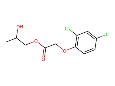 2-Hydroxypropyl 2-(2,4-dichlorophenoxy)acetate structure
