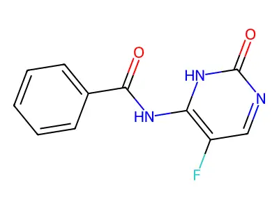 N-(5-Fluoro-2-oxo-2,3-dihydropyrimidin-4-yl)benzamide structure