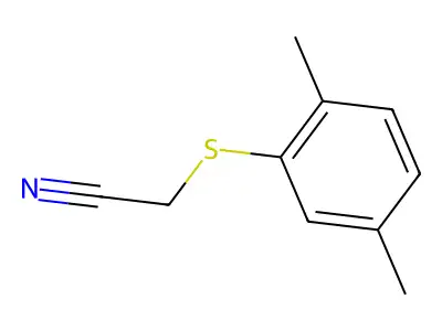 2-((2,5-Dimethylphenyl)sulfanyl)acetonitrile structure