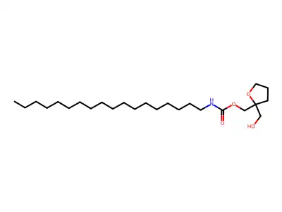 2-(Hydroxymethyl)tetrahydrofurfuryl N-octadecylcarbamate structure