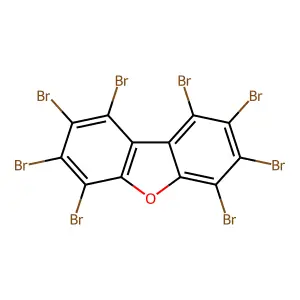 1,2,3,4,6,7,8,9-Octabromo-dibenzofuran structure