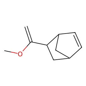 Exo-5-(1-methoxyethenyl)bicyclo[2.2.1]hept-2-ene structure