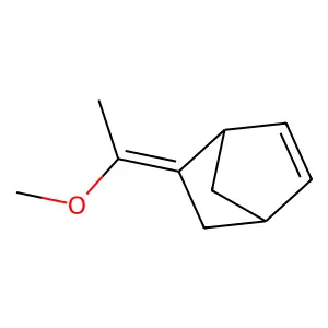 (Z)-5-(1-Methoxyethylidenebicyclo(2.2.1)hept-2-ene structure