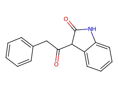 3-(2-Phenylacetyl)indolin-2-one structure