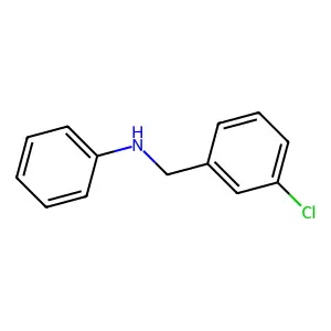 N-[(3-chlorophenyl)methyl]aniline structure