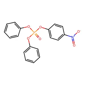 对硝基苯基二苯基磷酸酯 structure