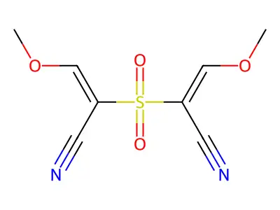 2-(1-Cyano-2-methoxyethenyl)sulfonyl-3-methoxyprop-2-enenitrile structure
