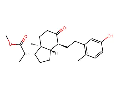 Methyl 3-hydroxy-9-oxo-9,10-seco-23,24-dinor-1,3,5(10)-cholatrienoate structure