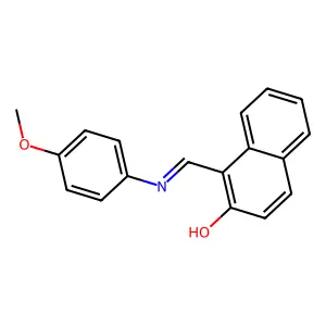 1-(4-Methoxyphenyliminomethyl)-2-naphthol structure