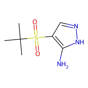Pyrazol-5-amine, 4-tert-butylsulfonyl- structure