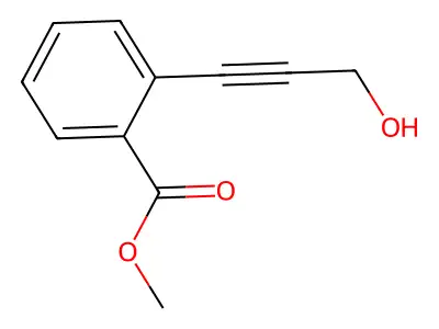 Methyl 2-(3-hydroxyprop-1-yn-1-yl)benzoate structure