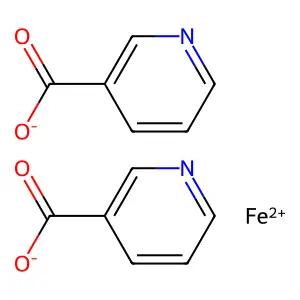 Ferrous nicotinate structure