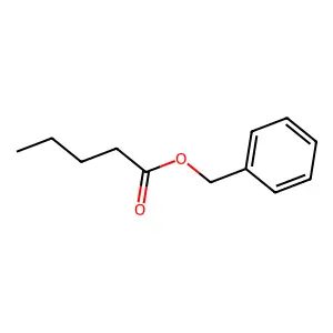 Benzyl pentanoate structure