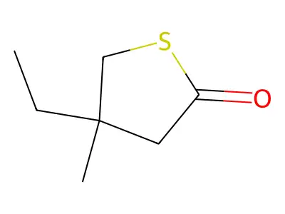 4-乙基-4-甲基四氢噻吩-2-酮 structure