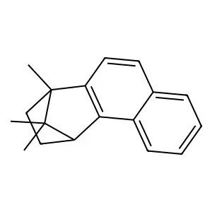 Naphtho[3,4:2,3]bornene structure