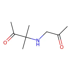 3-Methyl-3-[(2-oxopropyl)amino]butan-2-one structure