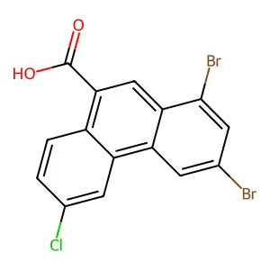 1,3-二溴-6-氯-9-菲甲酸 structure