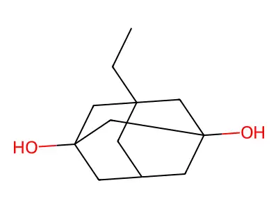 5-Ethyladamantane-1,3-diol structure