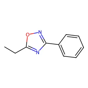 Oxadiazole, 1,2,4-, 5-ethyl-3-phenyl- structure