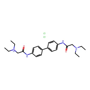 4',4'''-Biacetanilide, 2,2''-bis(diethylamino)-, dihydrochloride structure