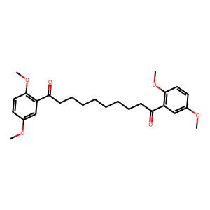 1,10-Bis(2,5-dimethoxyphenyl)-1,10-decanedione structure