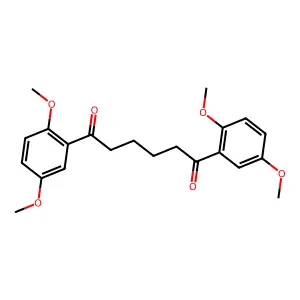 1,6-Bis(2,5-dimethoxyphenyl)hexane-1,6-dione structure
