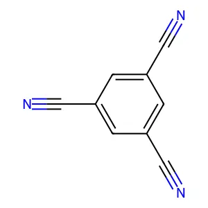 1,3,5-苯三甲腈 structure