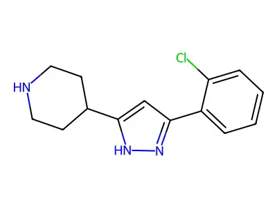 4-(5-(4-Methoxyphenyl)-1H-pyrazol-3-yl)piperidine structure