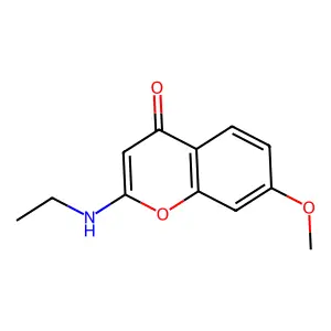 2-(Ethylamino)-7-methoxychromone structure