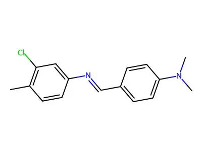 Alpha-(3-chloro-P-tolylimino)-N,N-dimethyl-P-toluidine structure