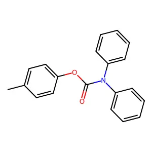 (4-methylphenyl) N,N-diphenylcarbamate structure