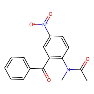 N-(2-Benzoyl-4-nitrophenyl)-N-methylacetamide structure