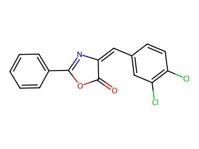 4-[(3,4-Dichlorophenyl)methylidene]-2-phenyl-1,3-oxazol-5-one structure