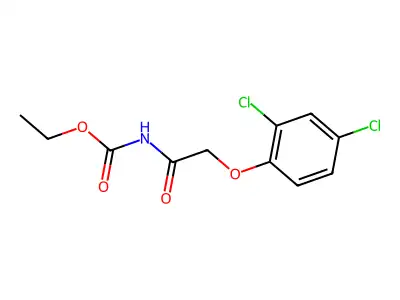 Carbamic acid, [(2,4-dichlorophenoxy)acetyl]-, ethyl ester structure