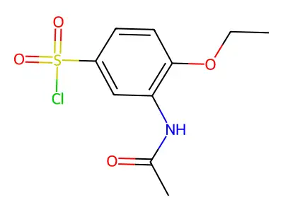 3-Acetamido-4-ethoxybenzenesulfonyl chloride structure