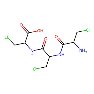 beta-Chloroalanyl-beta-chloroalanyl-beta-chloroalanine structure