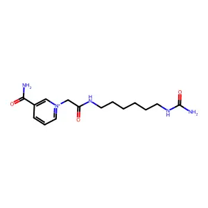 nicotinamide N(1)-(N-(6-aminohexyl)acetamide)agarose structure