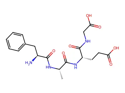 Poly(phenylalanyl-alanyl-glutamyl-glycine) structure