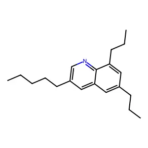 3-Pentyl-6,8-dipropylquinoline structure