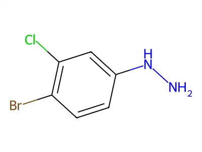 (4-Bromo-3-chlorophenyl)hydrazine structure