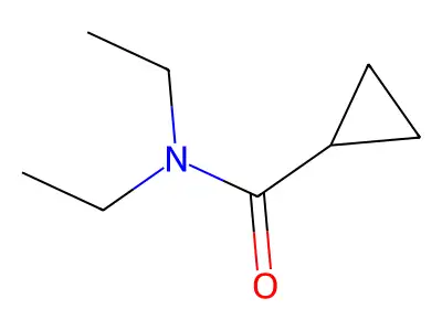 N,N-diethylcyclopropanecarboxamide structure