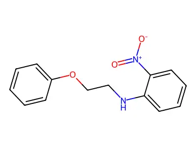 2-Nitro-N-(2-phenoxyethyl)benzenamine structure